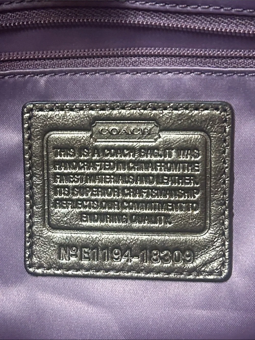 Coach Kristin Embossed Python Metallic Flap Satchel, Style #18309. New with tag